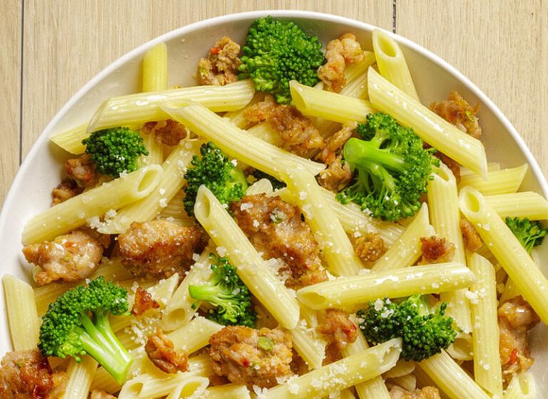 Ground Chicken Penne Pasta Al Fresco