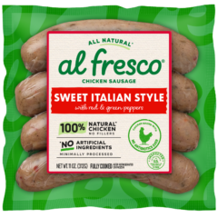 Pack of Al Fresco Sweet Italian Style Chicken Dinner Sausage