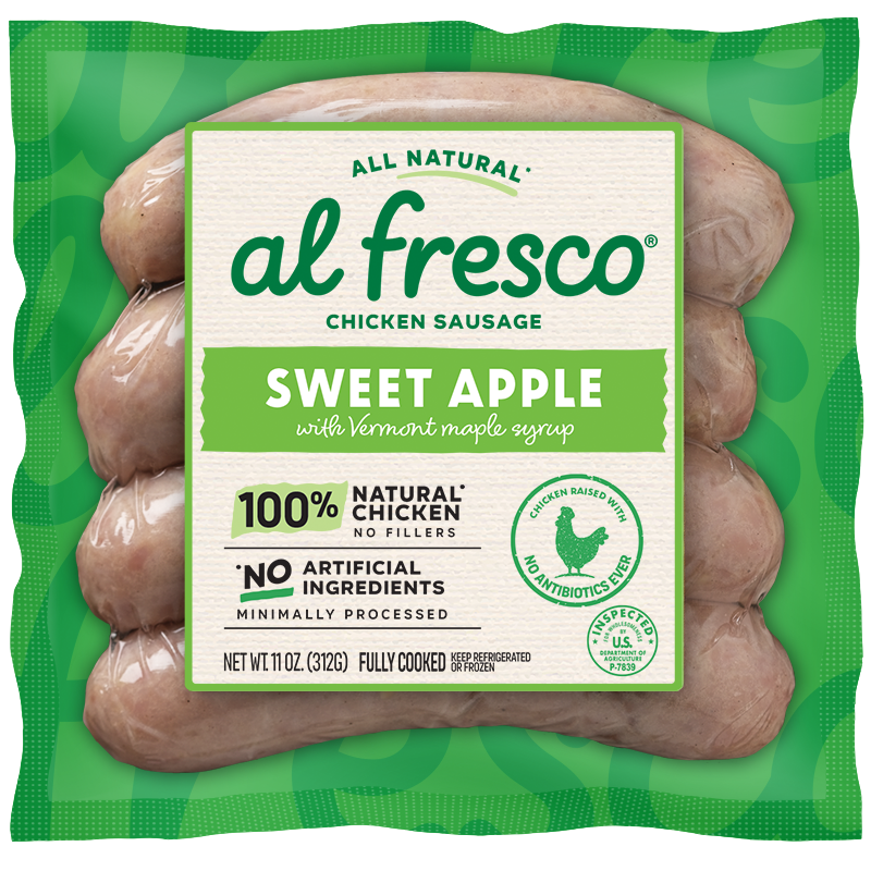 Al Fresco Sweet Apple Chicken Dinner Sausage