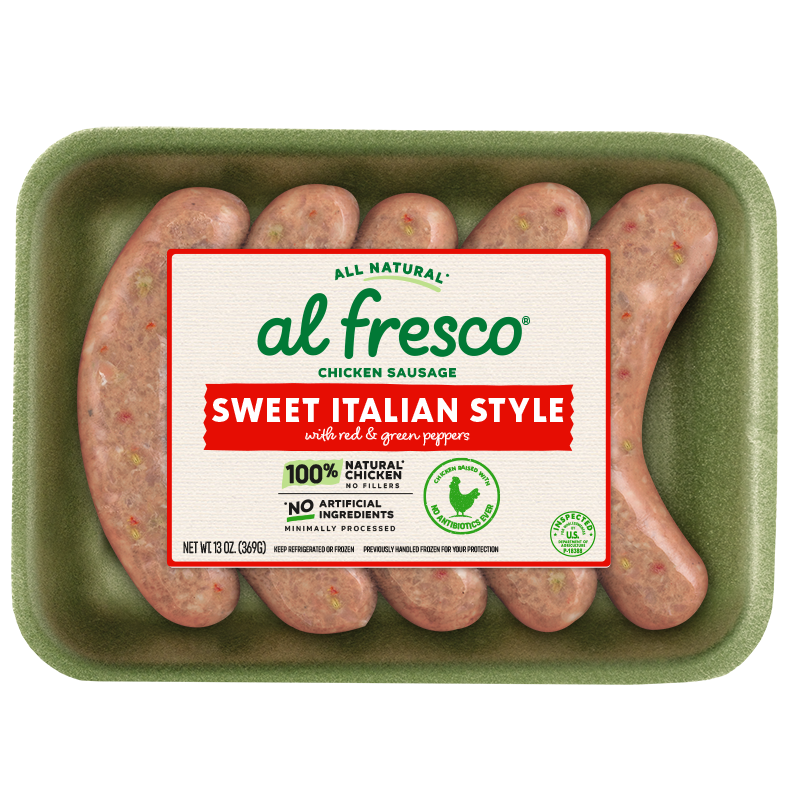 sweet italian style fresh dinner chicken sausage