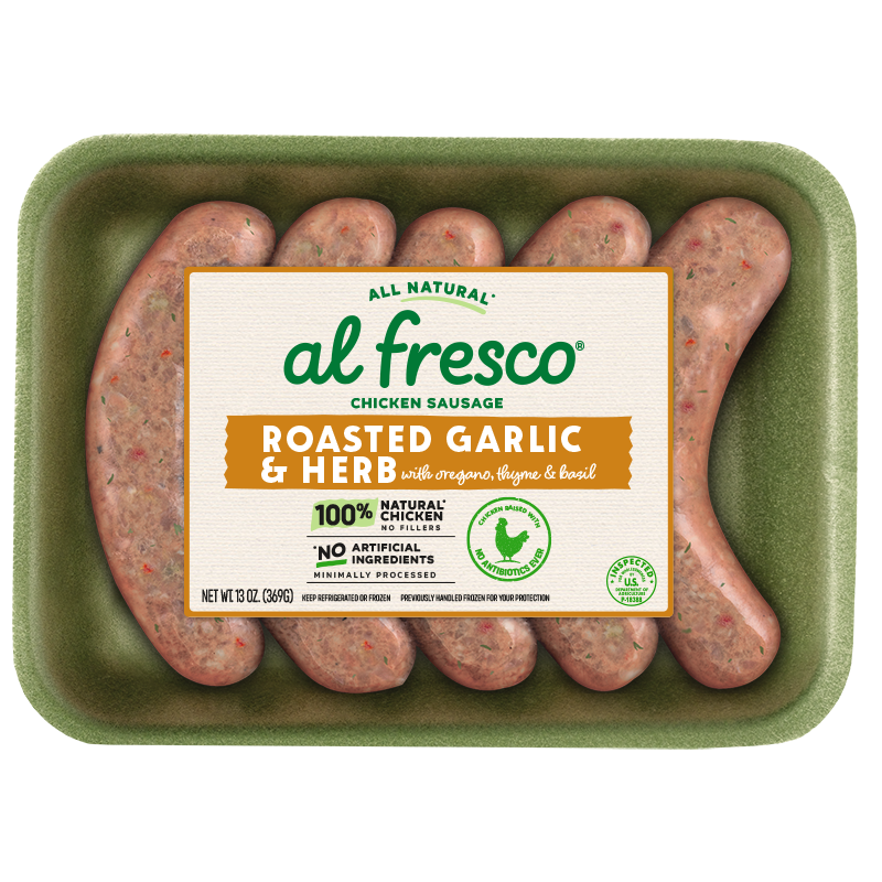 roasted garlic & herb fresh dinner chicken sausage