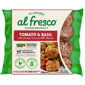 11 ounce package of Al Fresco Tomato and Basil Chicken Meatballs